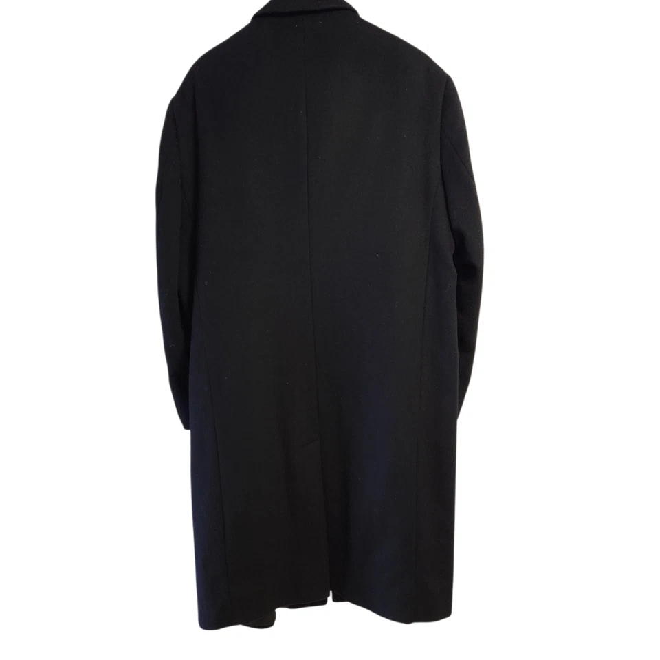 Casaco trench coat Stafford Performance masculino 44R lã náilon 3 botões preto  - Imagem 2 de 4