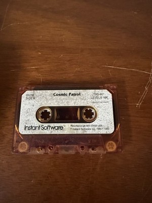 Cosmic Patrol TRS-80 Vintage Cassette Computer Game Software
