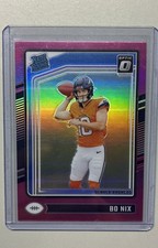 2024 Panini Donruss Optic - Rated Rookie Bo Nix #209 Pink Prizm (RC)