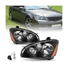 SOCKIR Headlight Assembly Pair Compatible with 2005-2006 Altima 4 - Door Seda...