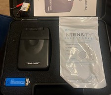 TENS 3000 Unidad Analógica con Electrodos Almohadillas, Instrucciones y Estuche NUEVO Caja Abierta