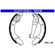 Bremsbackensatz hinten für VW Passat B1 32 33 B2 32B 33B Santana | 24616727