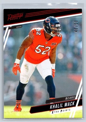2020 Panini Prestige #14 Khalil Mack Xtra Points Orange #/50