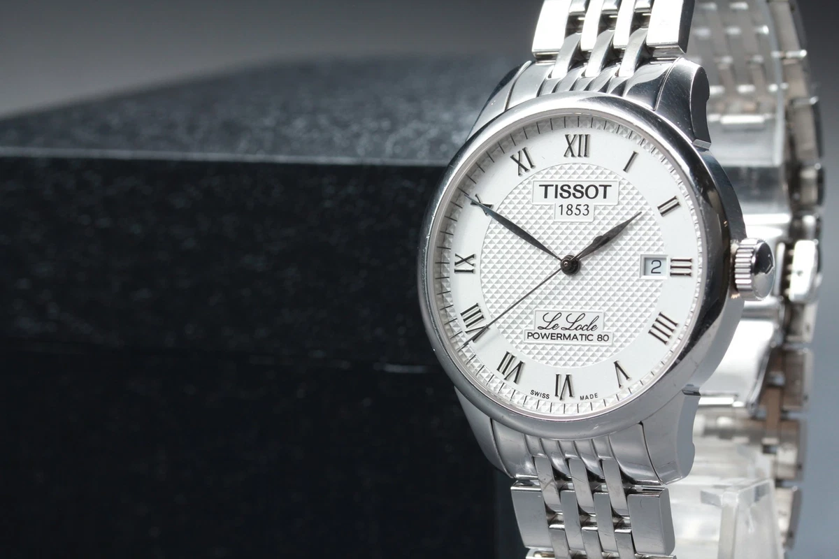 Tissot Le Locle Orologio Uomo Automatico Acciaio E PVD Oro - Quadrante Romano Marrone