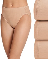 Jockey L65722 Beige 3-Pack Smooth Effects French Cut Panties Size 6