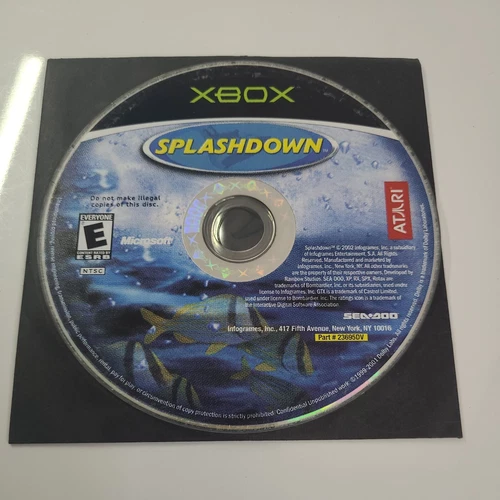 Splashdown (Microsoft Xbox, 2002) Disc Only CLEAN DISC! Same Day Shipping!