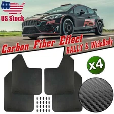 Rally Basic Universal Mudguard Splash Guard Mud Flaps Fender Carbon Fiber Effect