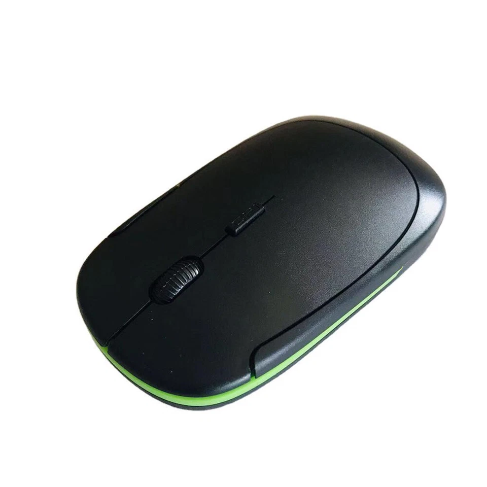 Slim Wireless Mouse Silent USB Mice 2.4GHz Adjustable DPI For Laptop PC Desktop - Image 2 of 4
