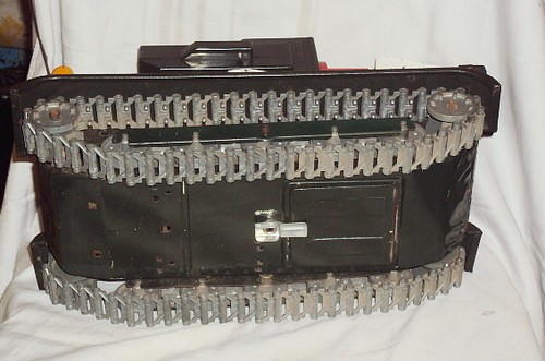 VINTAGE BATTERY-OPERATED M-4033 ARMY TANK MISSILE TIN TOY MODERN TOYS JAPAN 1960 - Picture 10 of 10