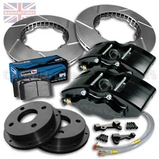 Fits BMW E36 Rear 5 Stud 16” Front Brake Kit – 4 Pot Calipers [Pro Race 4]