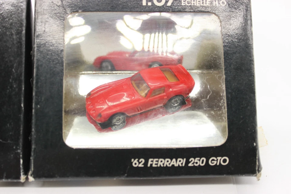 Monogram Mini Exacts HO Jaguar XKE Mazda RX7 '62 Ferrari 250 GTO 1:87 Lot of 3 - Image 2 of 4