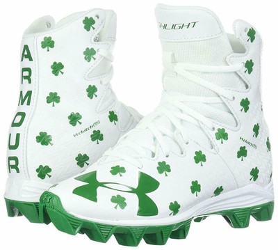 ua limited edition shamrock highlight lacrosse cleats
