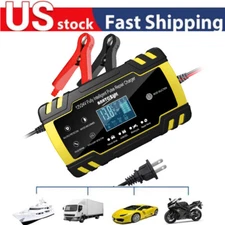 12V 24V Battery Charger with Temp Compensation for AGM Motorcycle Marine