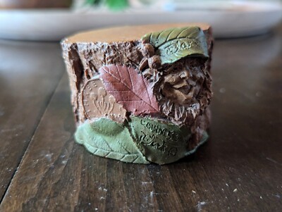 Tom Clark Gnome Riser 3 Sculpture #45 Cairn 1988 vtg Tree Stump