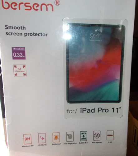 Bersem Screen Protector for iPad Pro 11" 0.33 mm sealed 9H hardness dustproff
