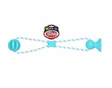 Hunde Dentalball mit Saugnapf ca. 7cm Spielzeug Hund Ball mit Minz Aroma