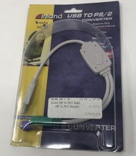 USB Male to Dual PS/2 PS2 Female Cable Mouse Keyboard Adapter Converter
