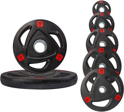 Strongway  Olympic Weight Plates (35LB x 2) Discs for Barbell Bar (2'' hole)