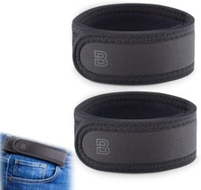 2X BeltBro Titan No Buckle Elastic Belt For Men-Fits 1.5 Inch Belt Loops Comfort