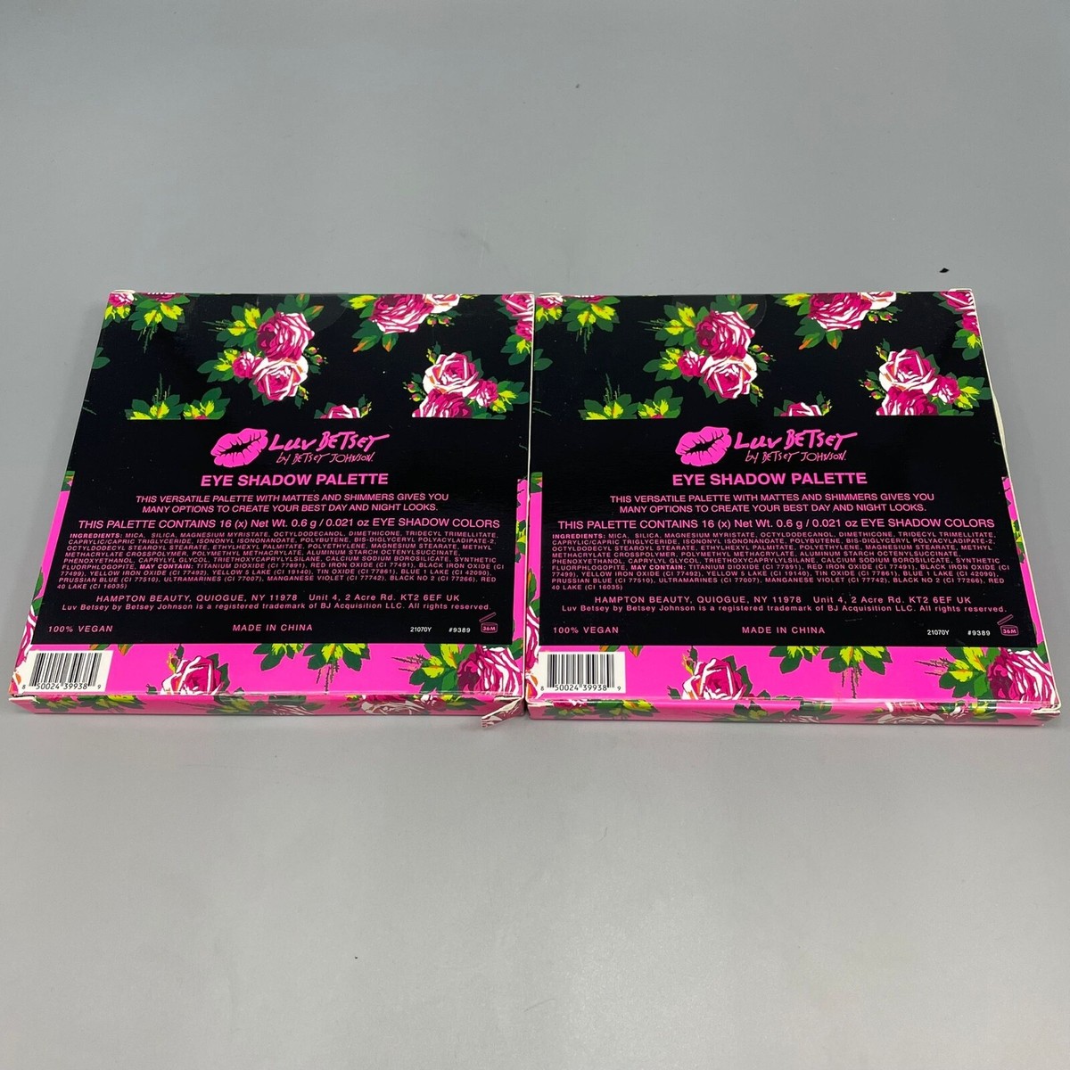 Betsey Johnson, Luv Betsey Eye Shadow Palette Set x16, 2PK, Grift Set