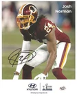 JOSH NORMAN Redskins 8X10 Autographed Promo Photo with BDS COA #3253