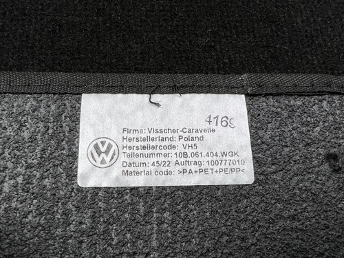 OEM VW Fußmatten Velours schwarz VW ID.3 Premium original Teppich Set 4 teilig - Picture 10 of 10