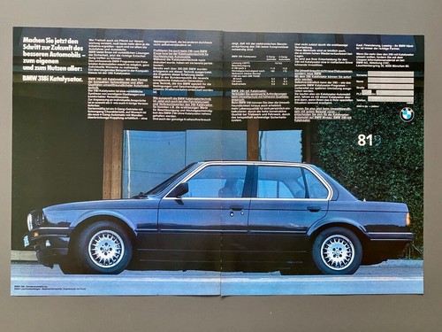 BMW 318i Katalysator E30 Oldtimer 1984 Vintage Advert Werbung Reklame