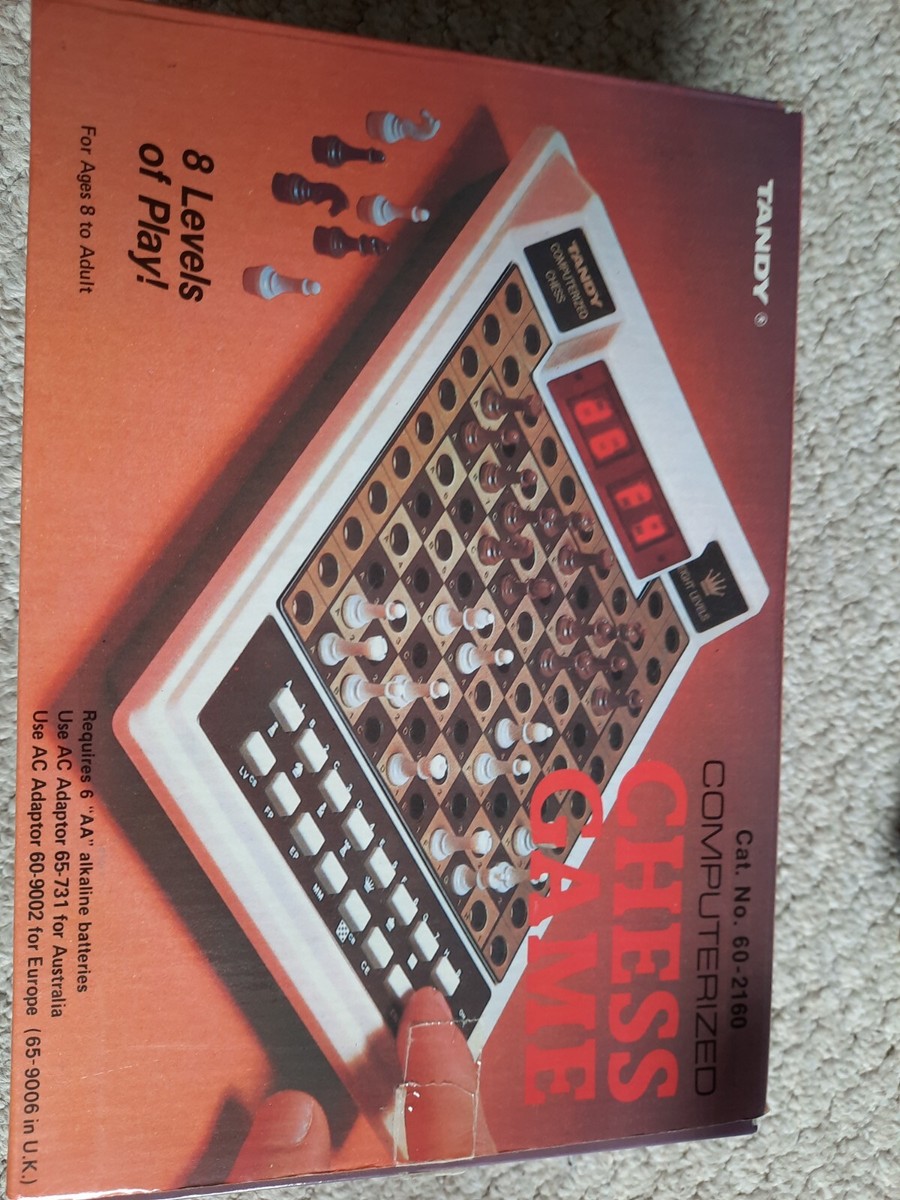 VINTAGE RARE 1980 RADIO SHACK TANDY COMPUTERIZED CHESS EIGHT LEVELS 60-2175