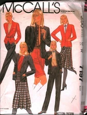 7197 Vintage McCalls Sewing Pattern Misses Jacket Skirt Pants Shorts UNCUT OOP