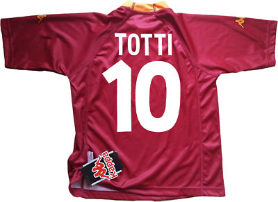MAGLIA MATCH WORN TOTTI AS Roma 2000 2001 87/13 Shirt Issued kappa EUR 300,00 - FR