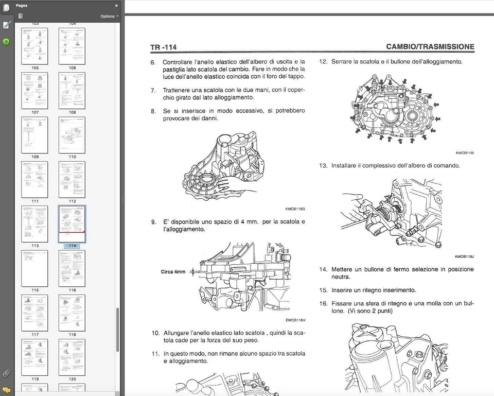 Hyundai Coupe Tiburon II 2002-2007 manuale officina workshop manual - Immagine 4 di 4