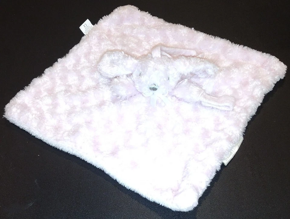 Mantas Beyond Bebé Niña Rosa Remolino Conejito Seguridad Binky Asiento de Coche Cuna Lovey Z Foto 2 de 4