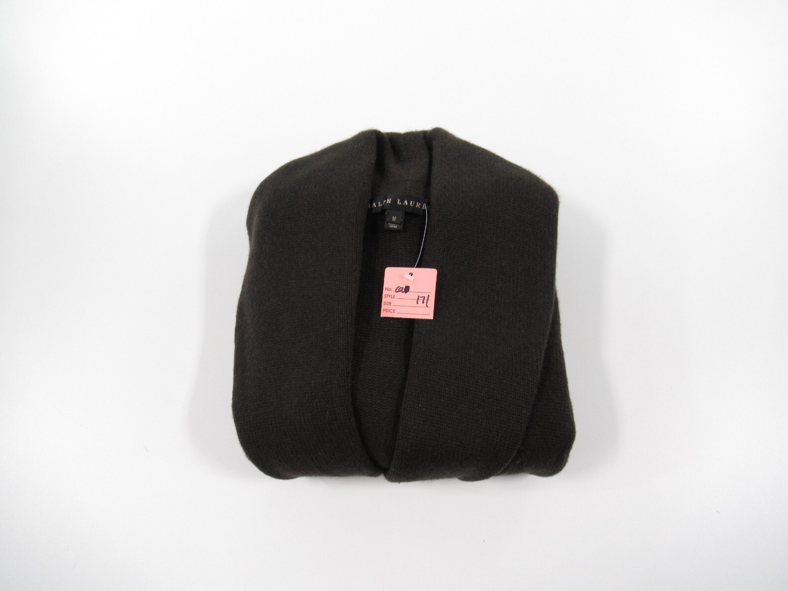 Lauren Ralph Lauren Women's 100 Cashmere Open Cardigan Sweater Size M