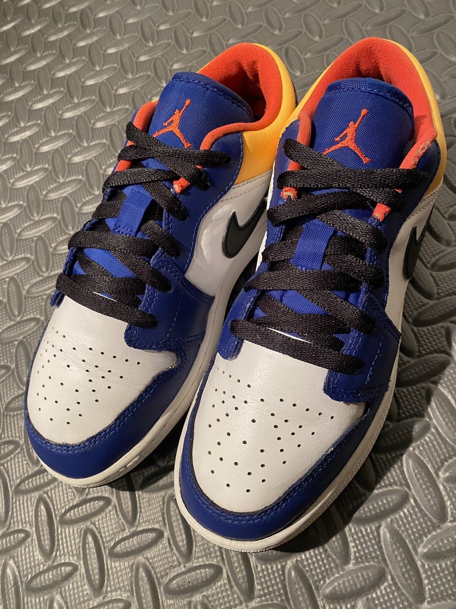 2020 Air Jordan 1 Low GS 'Royal Yellow' Size 4.5 Youth 553560-123
