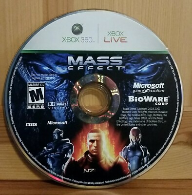 Mass Effect (Microsoft Xbox 360, 2007) *Disc only*          -K1