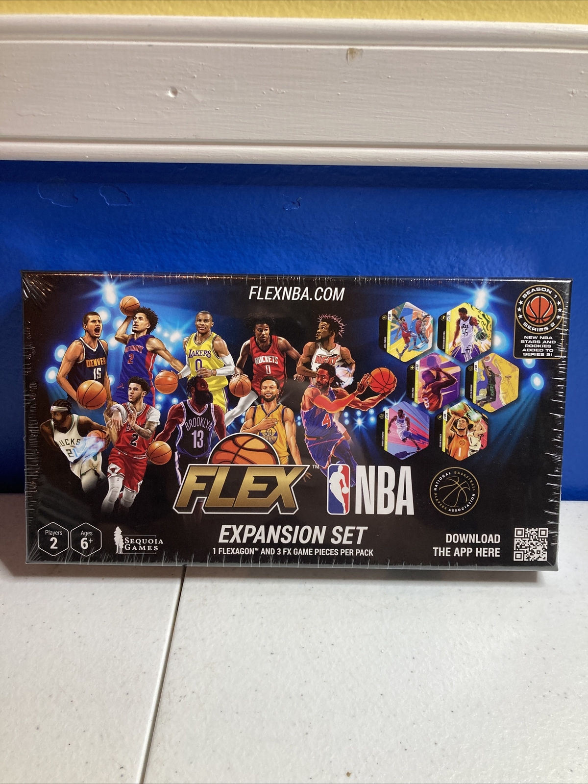 Flex NBA Series 2 flexagon pack box 1 Игровая плитка 3 Плитки FX в каждой коробке 