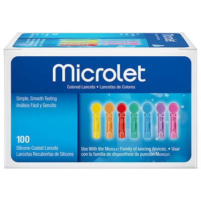Lancets Silicone-Coated 100 Lancets (301936546212)