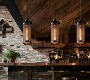 Retro Loft Metal Grid Industrial Style Dining Room Cafe Bar