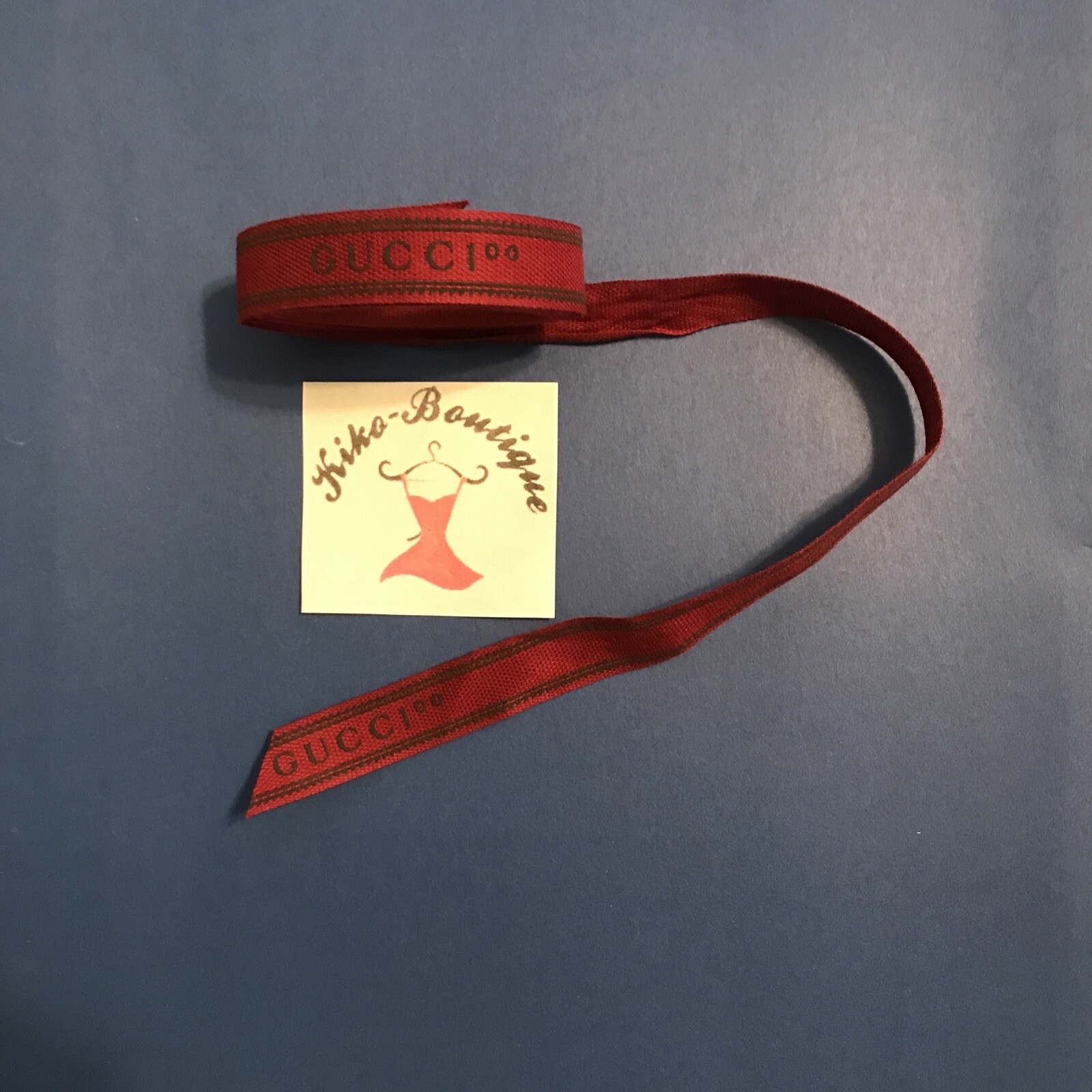GUCCI RIBBON RED WINE COLOR Gift Box 1 Piece 55” Xmas OOP RARE LADY GAGA DRIVER