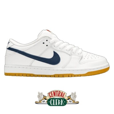 Size 9 - Nike SB Dunk Low Orange Label White/Navy CZ2249-100