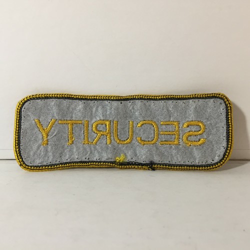 Patch distintivo bordo lettere oro giallo nero sicurezza con camicia giacca cosplay - Foto 2 di 2