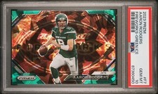 2023 Prizm Aaron Rodgers Fireworks Green Ice #F7 Jets Color Match SSP  PSA 10 GM