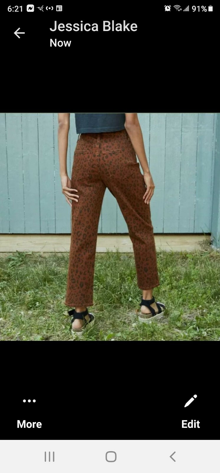 Universal Thread Leopard Vintage Stretch Straight… - image 3