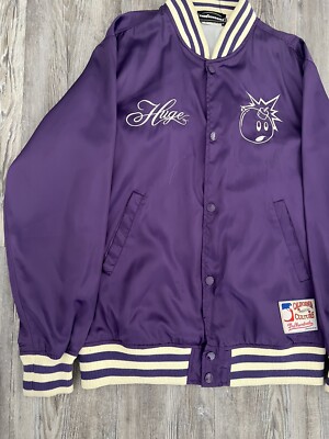 The Hundreds Bomber Jacket Purple Long Sleeve Full Zip Mens The Hundreds Bomber Jacket Purple Long Sleeve Full Zip Mens