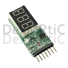 Lipo Battery Voltage Monitor Meter 7.4V-22.2V 2S -6S Cells LED Display test tool