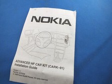 Nokia Car Kit HF Cark-91 Buch Bedienungsanleitung Anleitung GB DE Installation 2