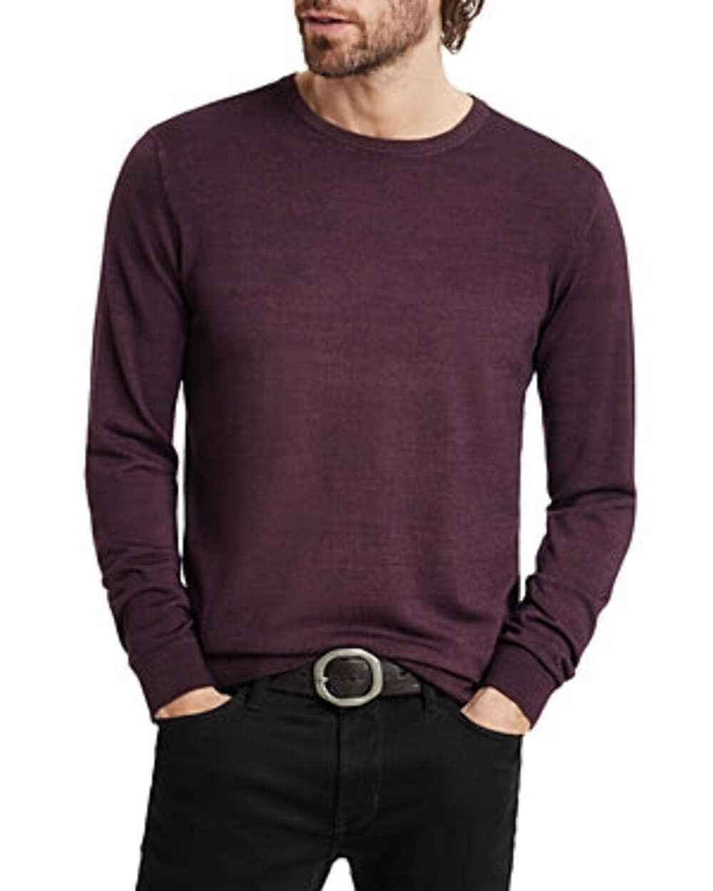Мужской свитер John Varvatos из мериносовой шерсти и нейлона Chase 6C 2501 9790₽