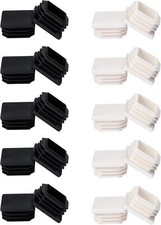 20PCS 2" Plastic Plugs for Square Tubing, Square Plastic Plug Insert, Plastic En