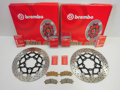 Brembo Bremsscheiben Bremse vorne + OEM Beläge Triumph Daytona 675 R 2013-2017
