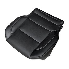 Driver Side Bottom Leather Seat Cover For 2014 - 2019 Chevy Silverado Ltz- Black